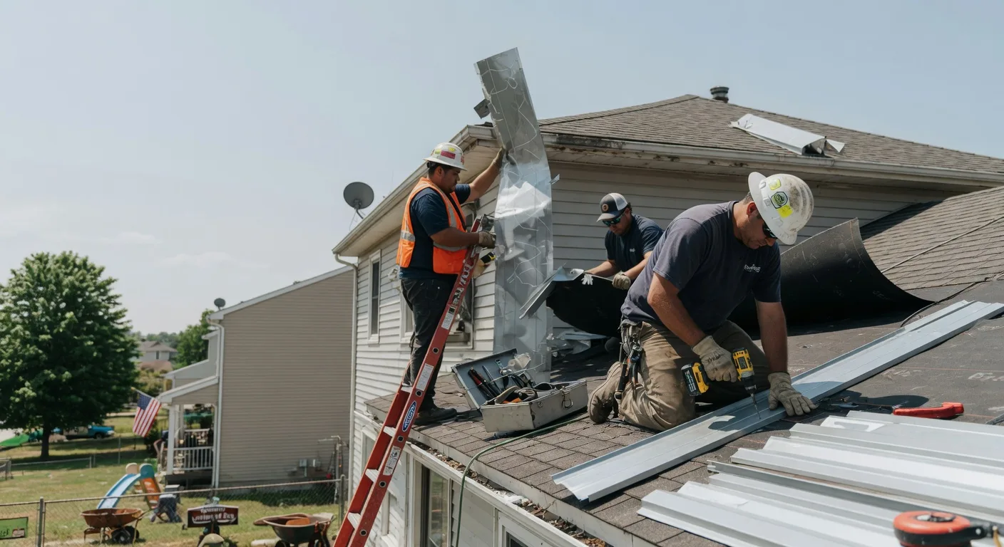 Storm Damage Metal Roof Repair in Westernville, NY